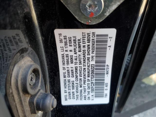 2016 HONDA CIVIC EX 19XFC2F77GE066323