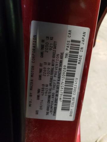2015 MAZDA 6 - JM1GJ1V57F1209289