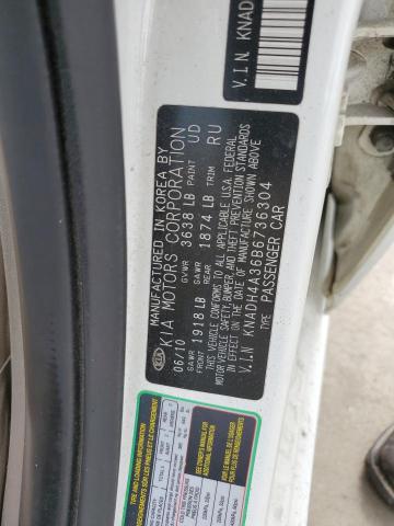 KNADH4A36B6736304 2011 Kia Rio Base
