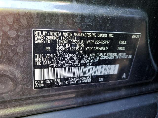 2021 TOYOTA RAV4 LE 2T3K1RFVXMC157793