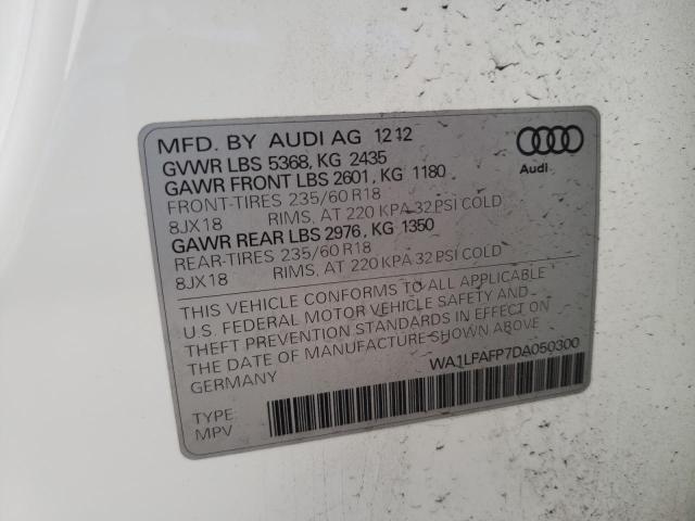 VIN WA1LFAFP7DA050300 2013 Audi Q5, Premium Plus no.12