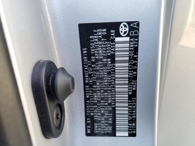 2017 TOYOTA COROLLA L 5YFBURHE2HP697125