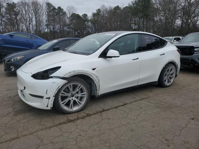 Lot #2485077797 2021 TESLA MODEL Y salvage car