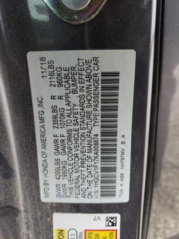 2019 HONDA ACCORD LX - 1HGCV1F17KA008874