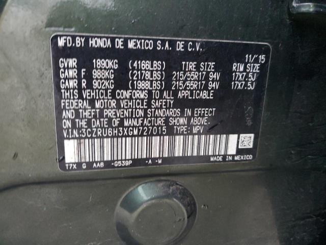 2016 HONDA HR-V LX - 3CZRU6H3XGM727015