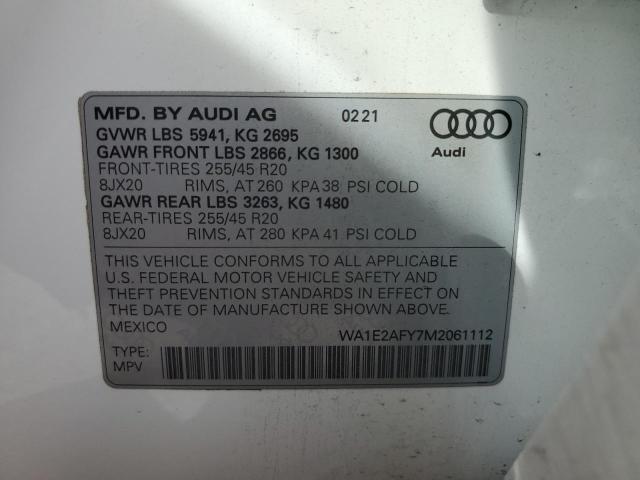 2021 AUDI Q5 E PREMI - WA1E2AFY7M2061112
