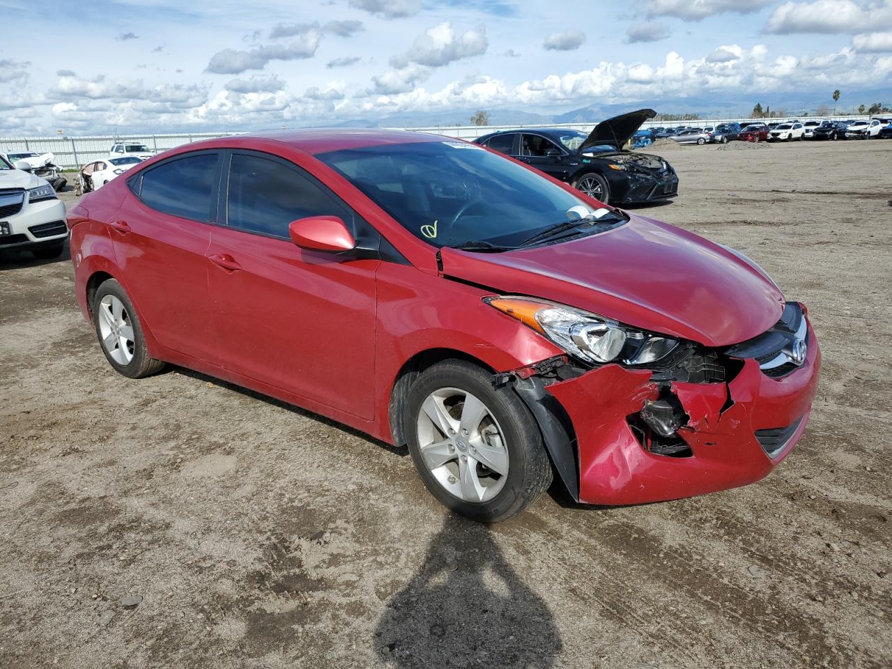 KMHDH4AE7DU000129 2013 Hyundai Elantra Gls