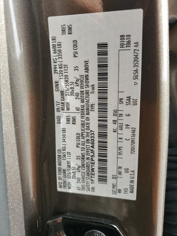 1FTEW1EP5JFA60337 FORD F-150 2018