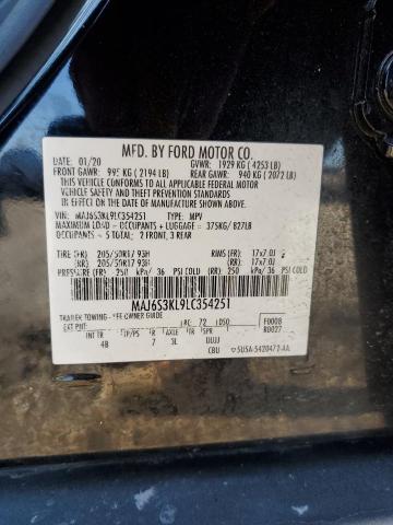 2020 FORD ECOSPORT T - MAJ6S3KL9LC354251