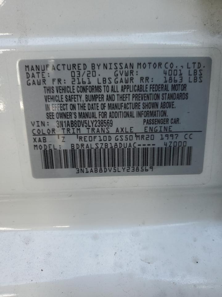 3N1AB8DV5LY238569 2020 Nissan Sentra Sr