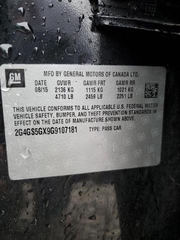 2016 BUICK REGAL PREM 2G4GS5GX9G9107181