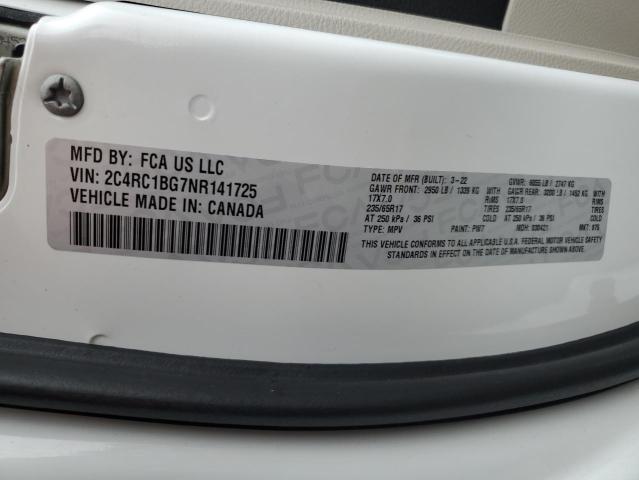 2C4RC1BG7NR141725 2022 CHRYSLER PACIFICA, photo no. 13