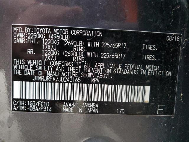 2018 TOYOTA RAV4 HV LE - JTMRJREV7JD243165