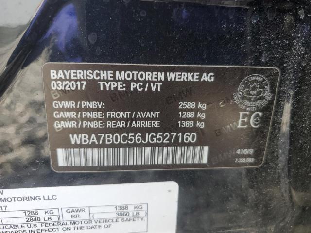 VIN WBA7B0C56JG527160 2018 BMW 7 Series, 750 XI no.12