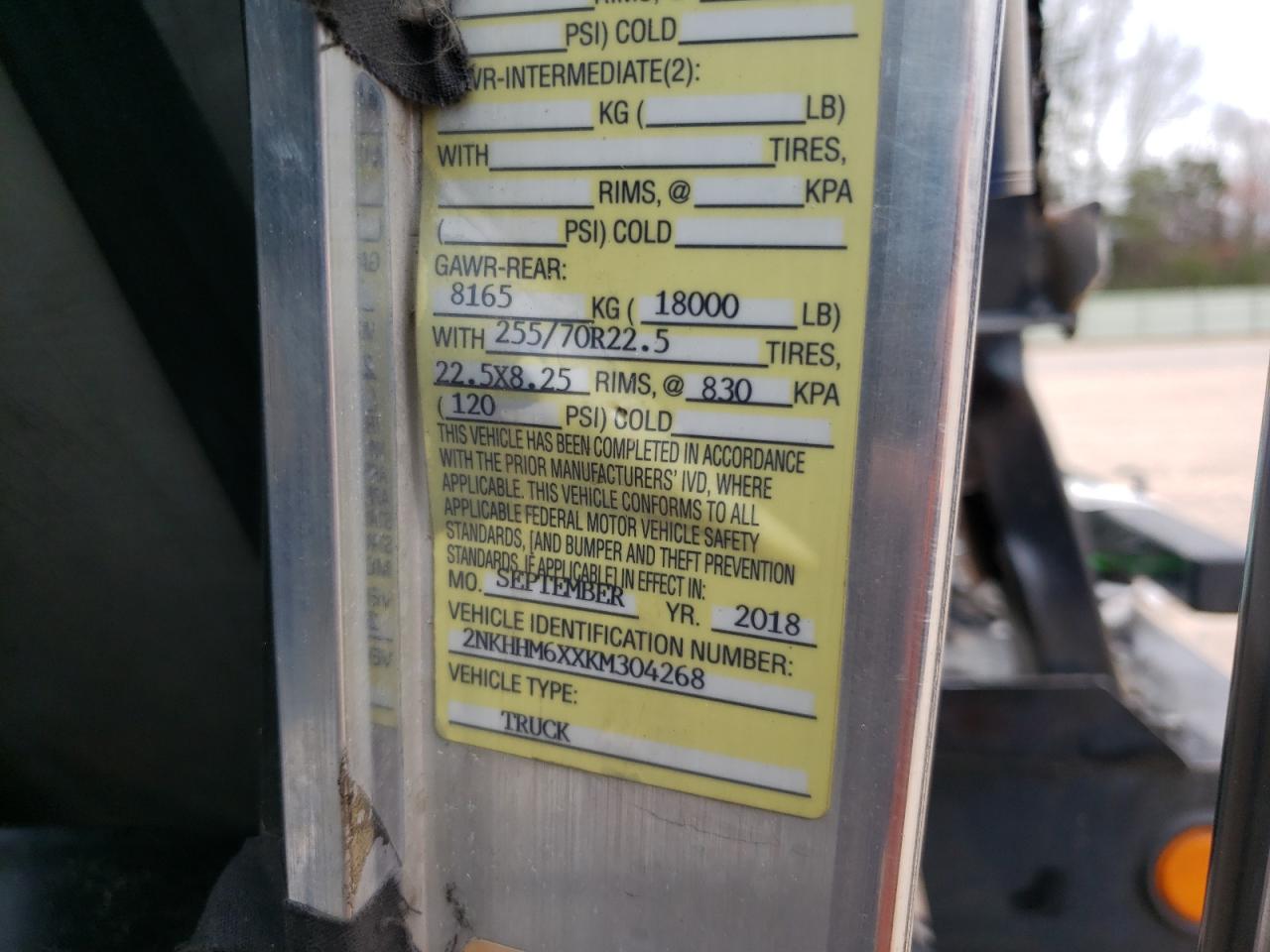 Lot #3285713661 2019 KENWORTH CONSTRUCTI