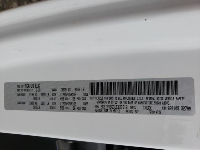 2018 RAM PROMASTER 3C6TRVBG3JE127318