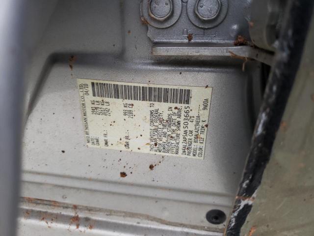 2010 Nissan Altima Base VIN: 1N4AL2AP5AN503665 Lot: 43911144