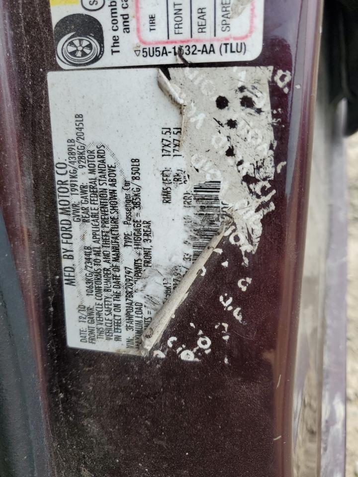 3FAHP0JA7BR209797 2011 Ford Fusion Sel