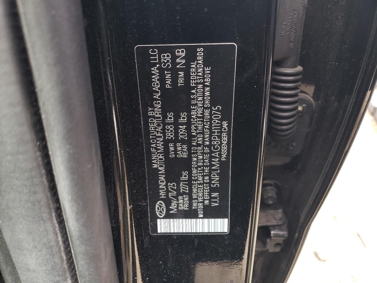 5NPLM4AG8PH119075 2023 Hyundai Elantra Sel