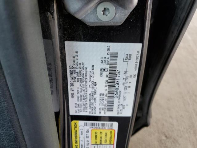 3FA6P0CD5KR117067 2019 FORD FUSION - Image 12