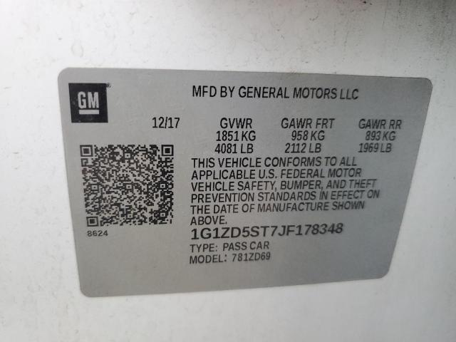 2018 CHEVROLET MALIBU LT 1G1ZD5ST7JF178348