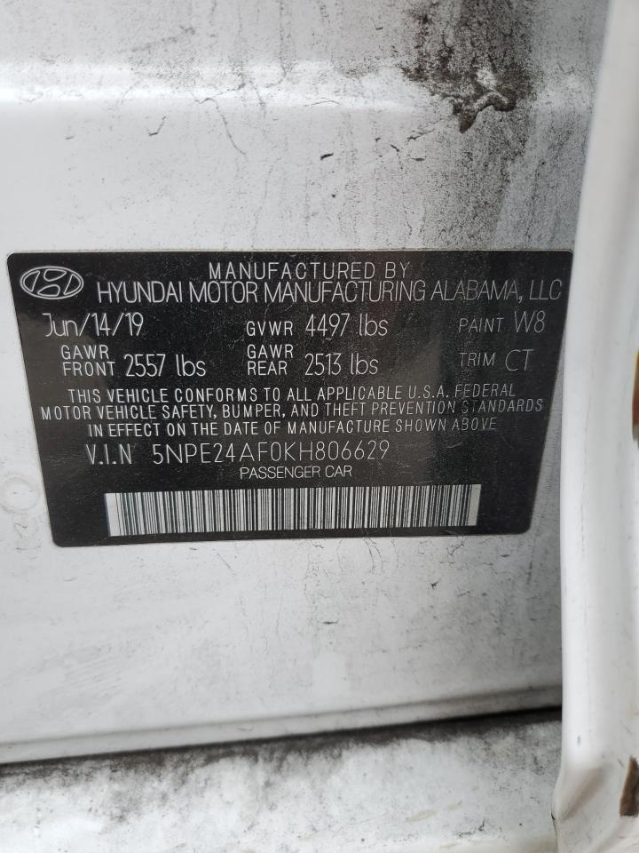 5NPE24AF0KH806629 2019 Hyundai Sonata Se