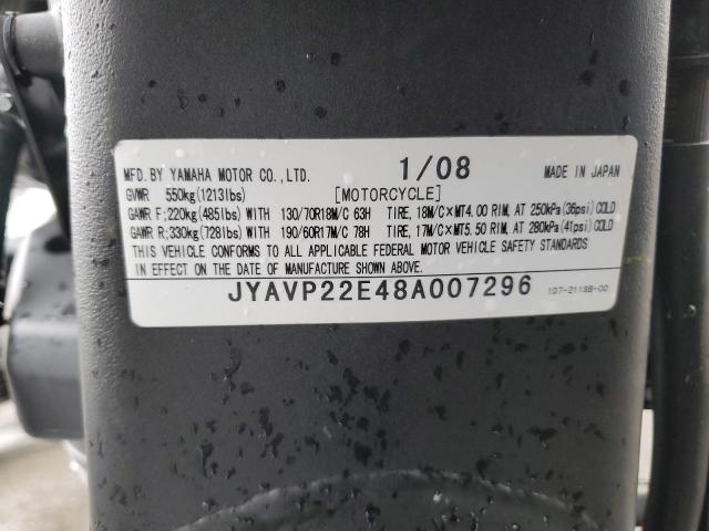 2008 YAMAHA XV1900 CT JYAVP22E48A007296