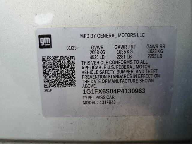 2023 CHEVROLET BOLT EV 2L 1G1FX6S04P4130963