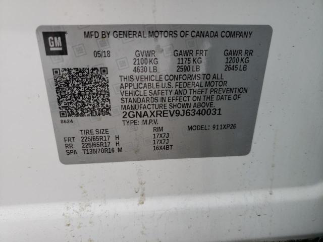 2018 CHEVROLET EQUINOX LS 2GNAXREV9J6340031