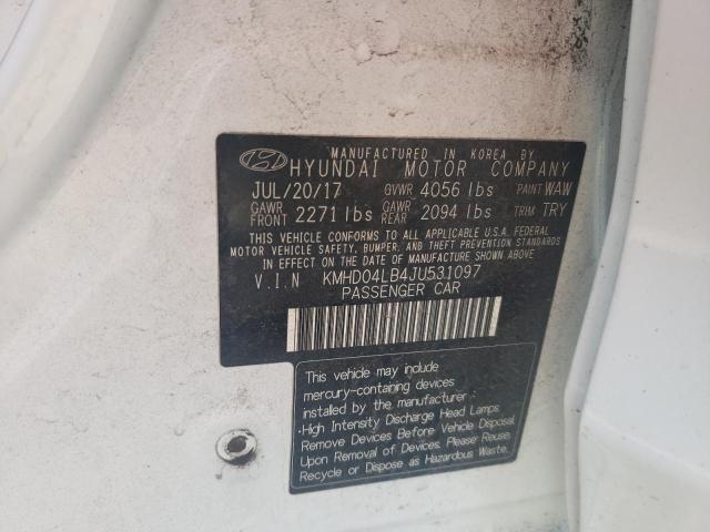 2018 HYUNDAI ELANTRA SP - KMHD04LB4JU531097