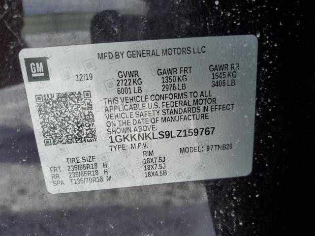 2020 GMC ACADIA SLE 1GKKNKLS9LZ159767