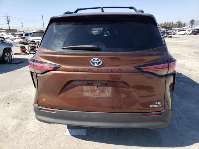 2021 Toyota Sienna Le VIN: 5TDKRKEC6MS059523 Lot: 51582344