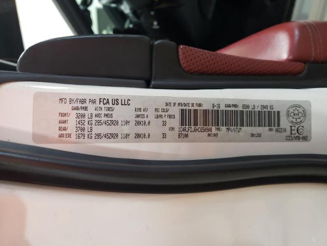 2017 JEEP GR CHEROKE 1C4RJFDJ6HC650908