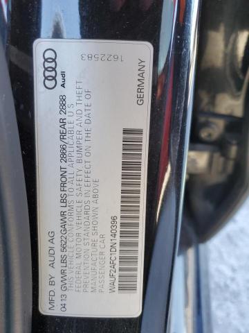 2013 Audi S6 VIN: WAUF2AFC1DN140396 Lot: 41647794