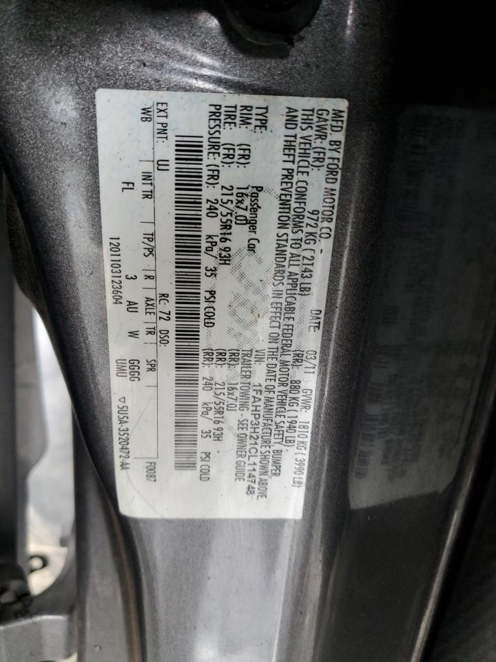 1FAHP3H21CL114748 2012 Ford Focus Sel