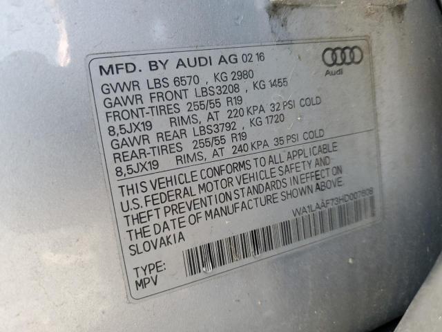 WA1LAAF73HD007608 2017 AUDI Q7, photo no. 13