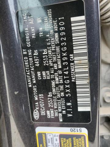 2019 Kia Optima Lx VIN: 5XXGT4L39KG329901 Lot: 47535414