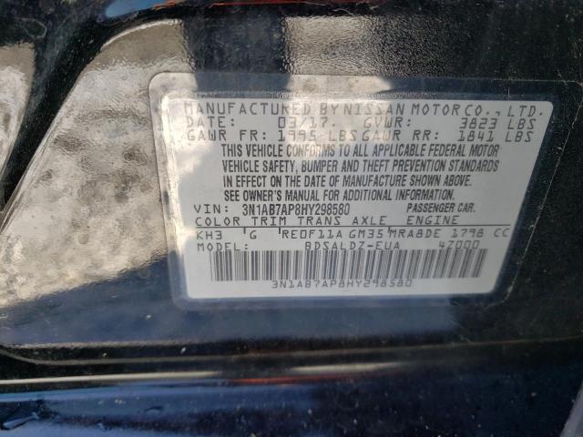 2017 NISSAN SENTRA S 3N1AB7AP8HY298580
