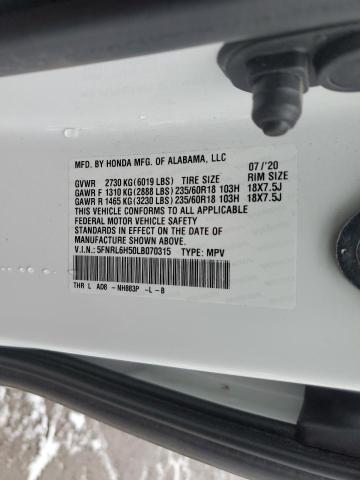 2020 HONDA ODYSSEY EX 5FNRL6H50LB070315