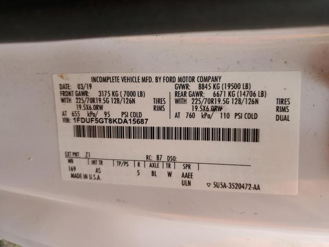 2019 FORD F550 SUPER #3281789920