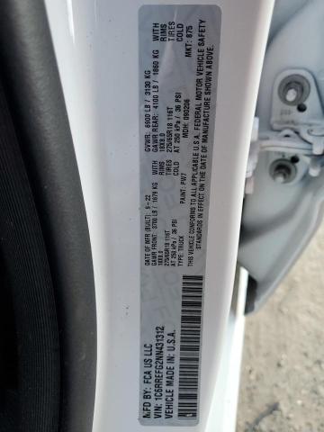 2022 RAM 1500 BIG H - 1C6RREFG2NN431312
