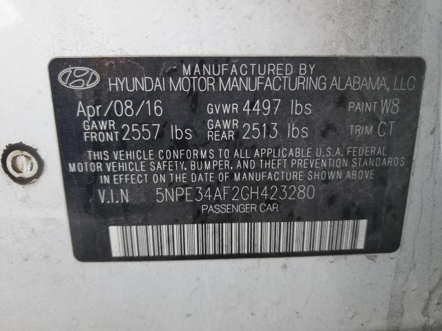 2016 HYUNDAI SONATA SPO - 5NPE34AF2GH423280