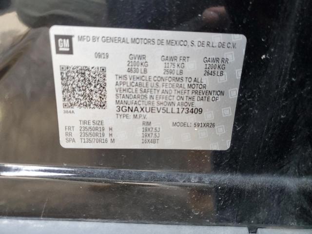 2020 Chevrolet Equinox Lt VIN: GNAXUEV5LL173409 Lot: 43275244