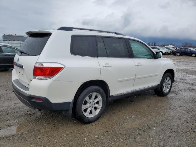 TOYOTA HIGHLANDER 2013 white  gas 5TDBK3EH5DS218568 photo #4