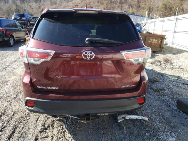 VIN 5TDJKRFH9FS223479 2015 Toyota Highlander, Xle no.6