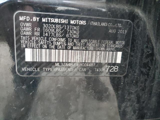 2014 Mitsubishi Mirage Es VIN: ML32A4HJ9EH004487 Lot: 43446874