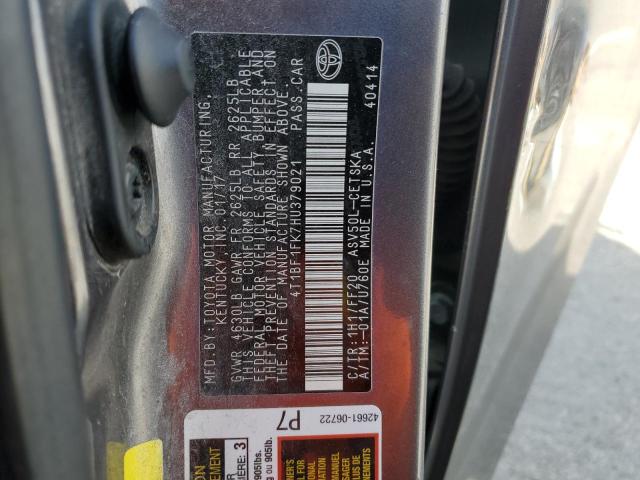 2017 TOYOTA CAMRY LE 4T1BF1FK7HU379021