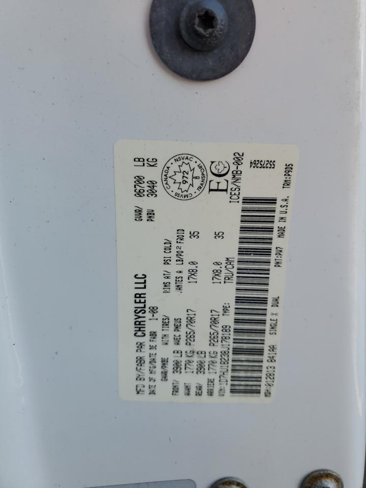 1D7HU18238J178189 2008 Dodge Ram 1500 St 1D7HU18238J178189 2008 Dodge Ram 1500 St