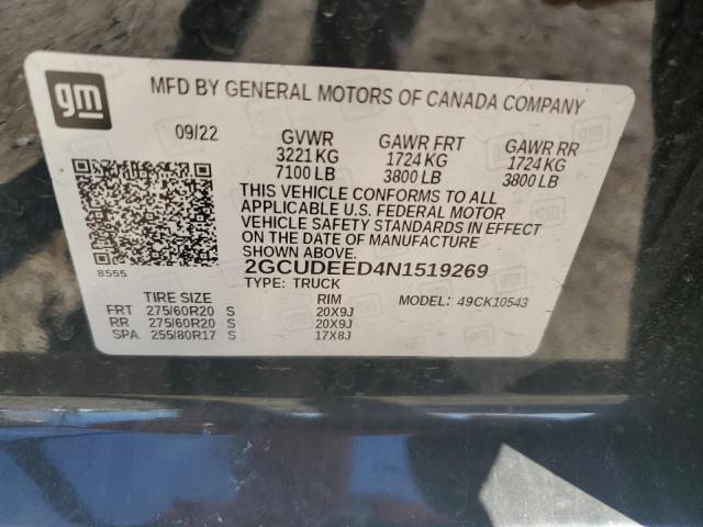 2022 CHEVROLET 1500 - 2GCUDEED4N1519269