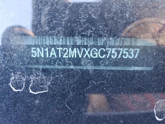 2016 NISSAN ROGUE S 5N1AT2MVXGC757537